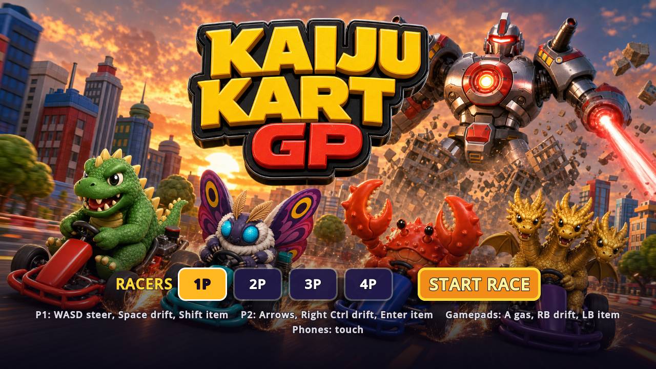 Screenshot 1 of Kaiju Kart GP